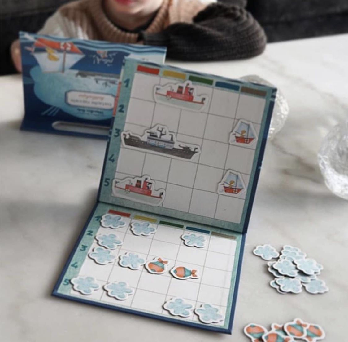 Moulin Roty - 磁鐵遊戲書-戰艦棋盤