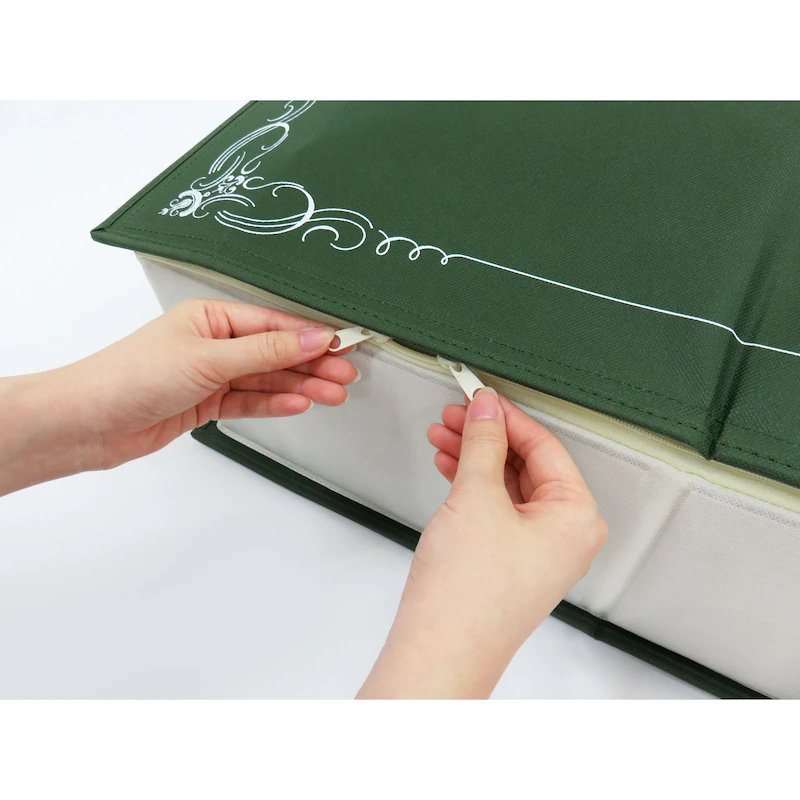 日本千趣會 - 書本造型 衣物收納袋-衣物-綠 (50x35x15cm)