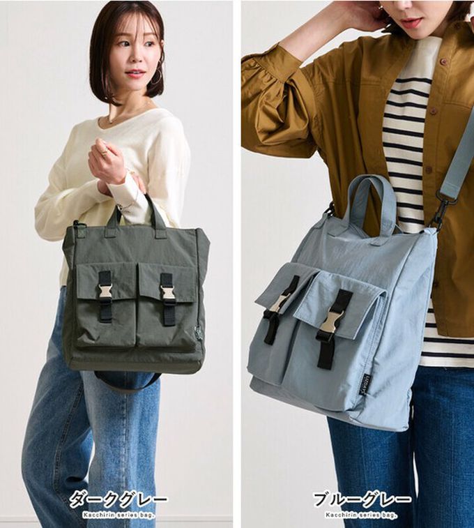 日本 LIZDAYS - 輕量簡約防潑水2way側背頭盔包-黑色 (30x35cm)