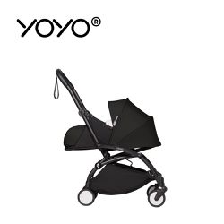 Stokke - YOYO² 法國 0+ 推車組合(含車架)-黑色車架+黑色