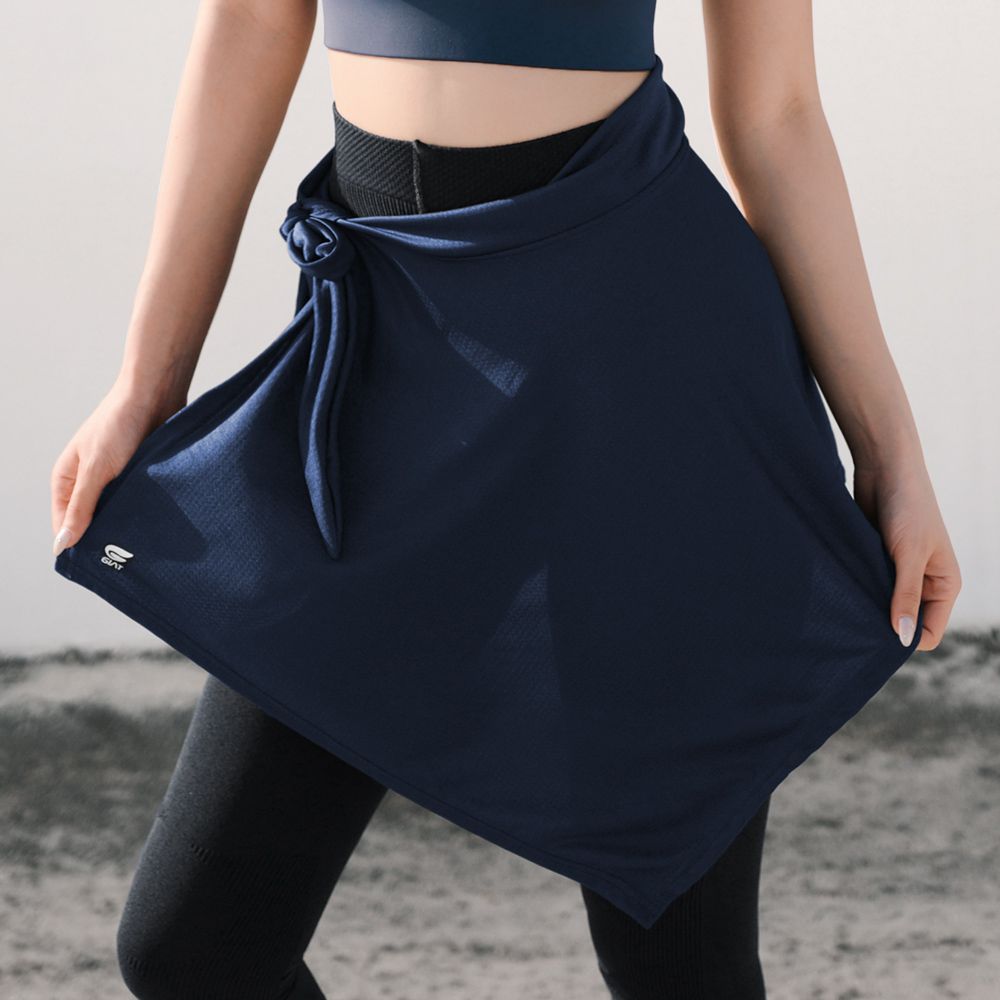 一片式涼感遮罩裙-女款-午夜藍