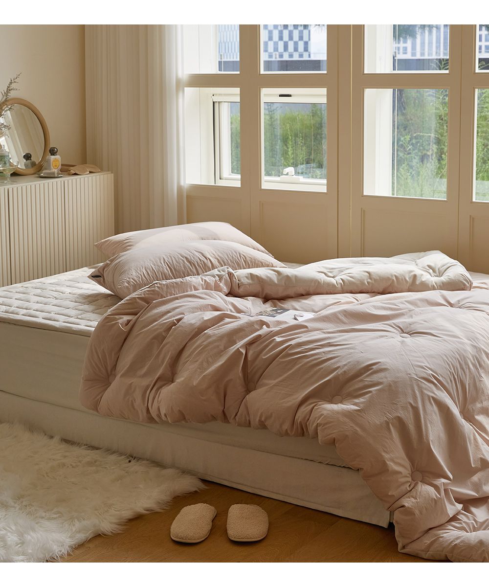 韓國 Maatila - 高密度60支棉舒柔超細纖維棉被(冬被)-草莓拿鐵