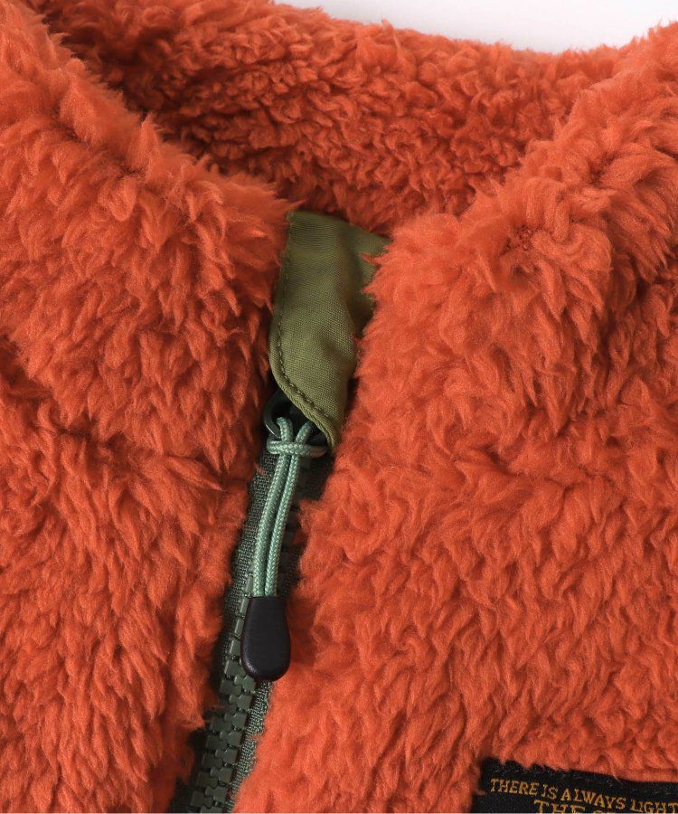 日本 BREEZE - 時尚絨毛花色搖粒絨背心-草綠