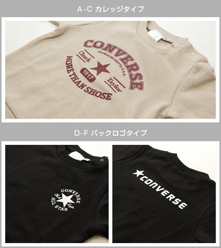 日本 Chil2 - CONVERSE聯名 印花長袖上衣-胸前LOGO-海軍藍