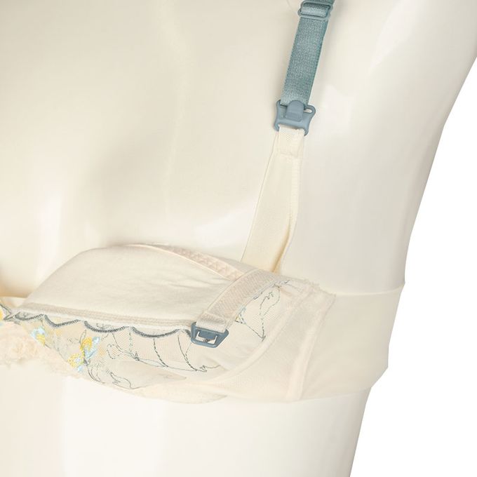 akachan honpo - 美型 無鋼圈胸罩 具哺乳功能-白色