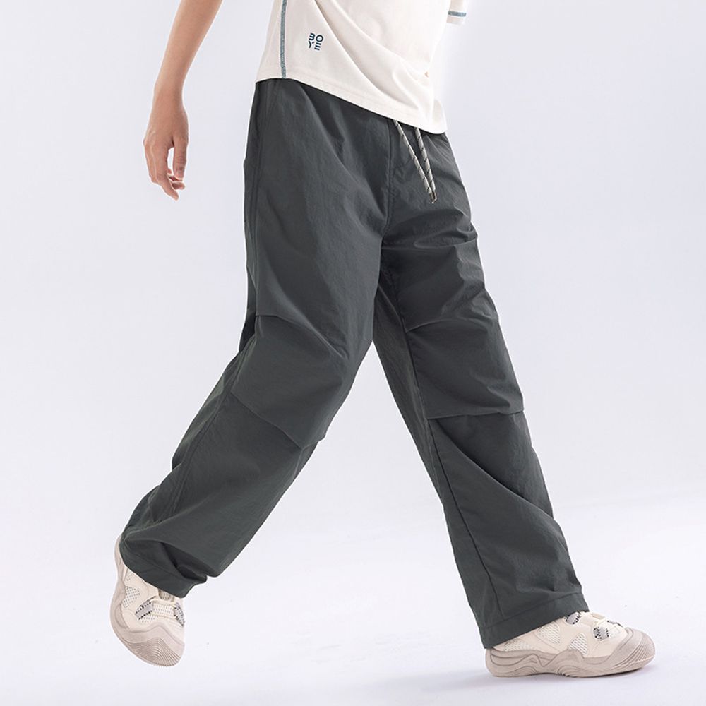 防潑水輕盈速乾休閒長褲/防蚊褲-深灰色