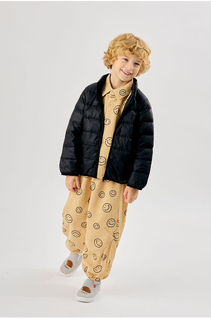 韓國 OZKIZ - 輕便溫暖鴨絨/羽絨外套-淺粉