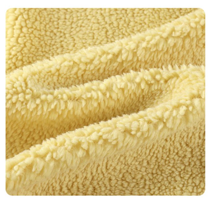 保暖立領羊羔絨外套-小怪物-深藍灰色