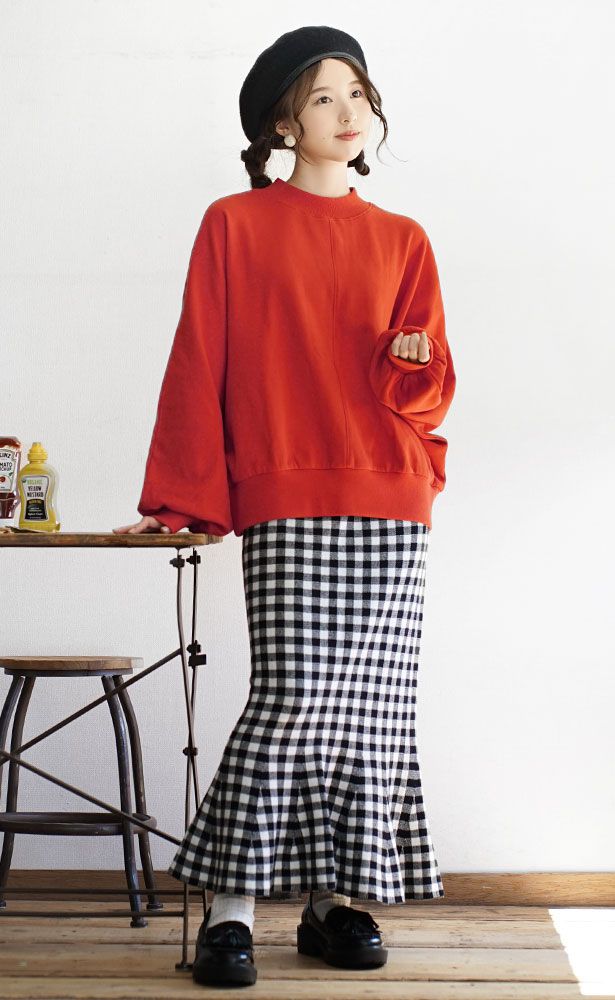 日本 zootie - 純棉落肩寬鬆飛鼠袖上衣-黑