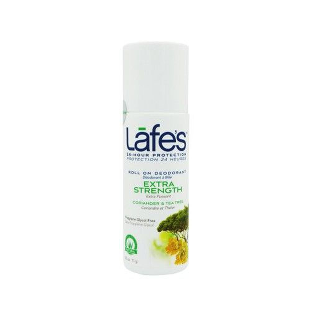 美國 Lafe's organic - 純自然體香劑-茶樹潔淨-88ml 滾珠瓶
