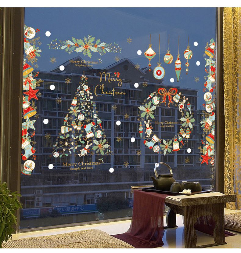 JB Design - 時尚壁貼-聖誕樹花圈 HM92054ds (60cm*90cm)