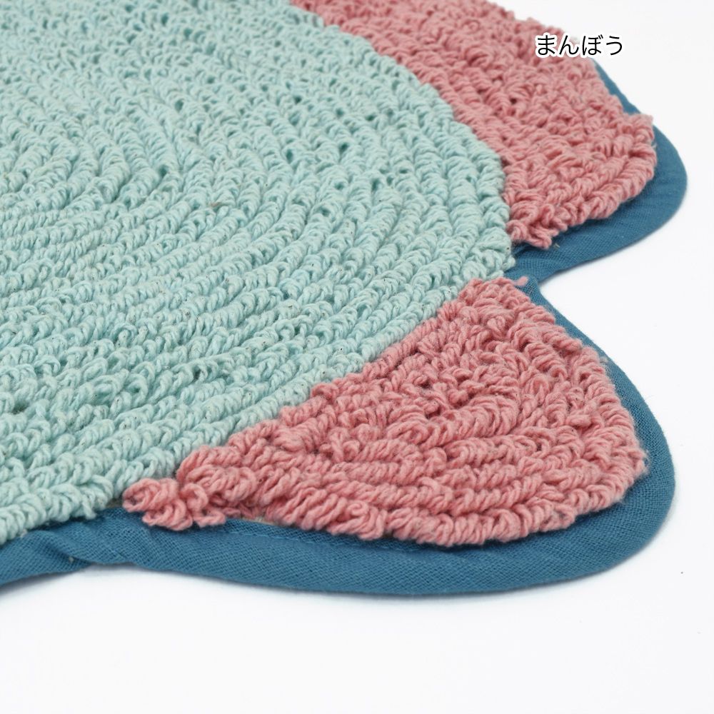 日本 TOMO - 可愛動物地墊/腳踏墊-翻車魚 (約51x44cm)