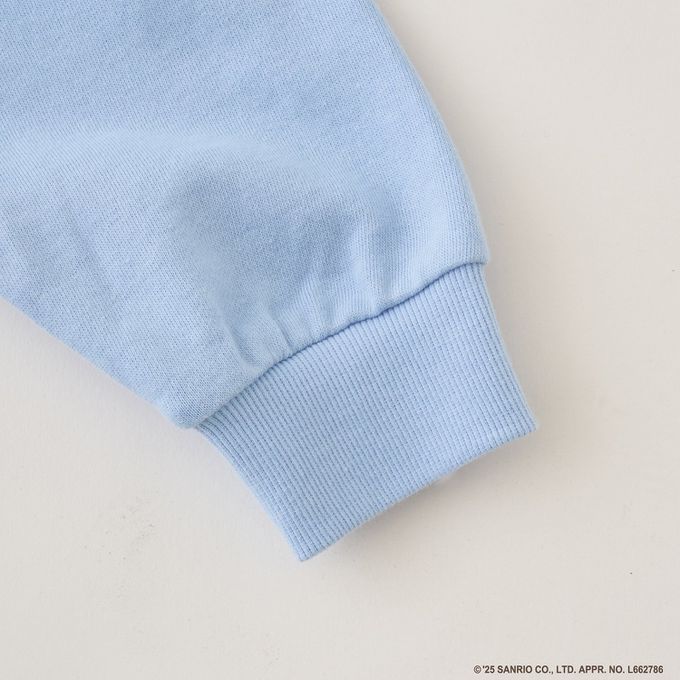 日本 Lycee mine - 連名款 正反兩穿純棉荷葉領長袖上衣-卡通人物三麗鷗-薄荷綠