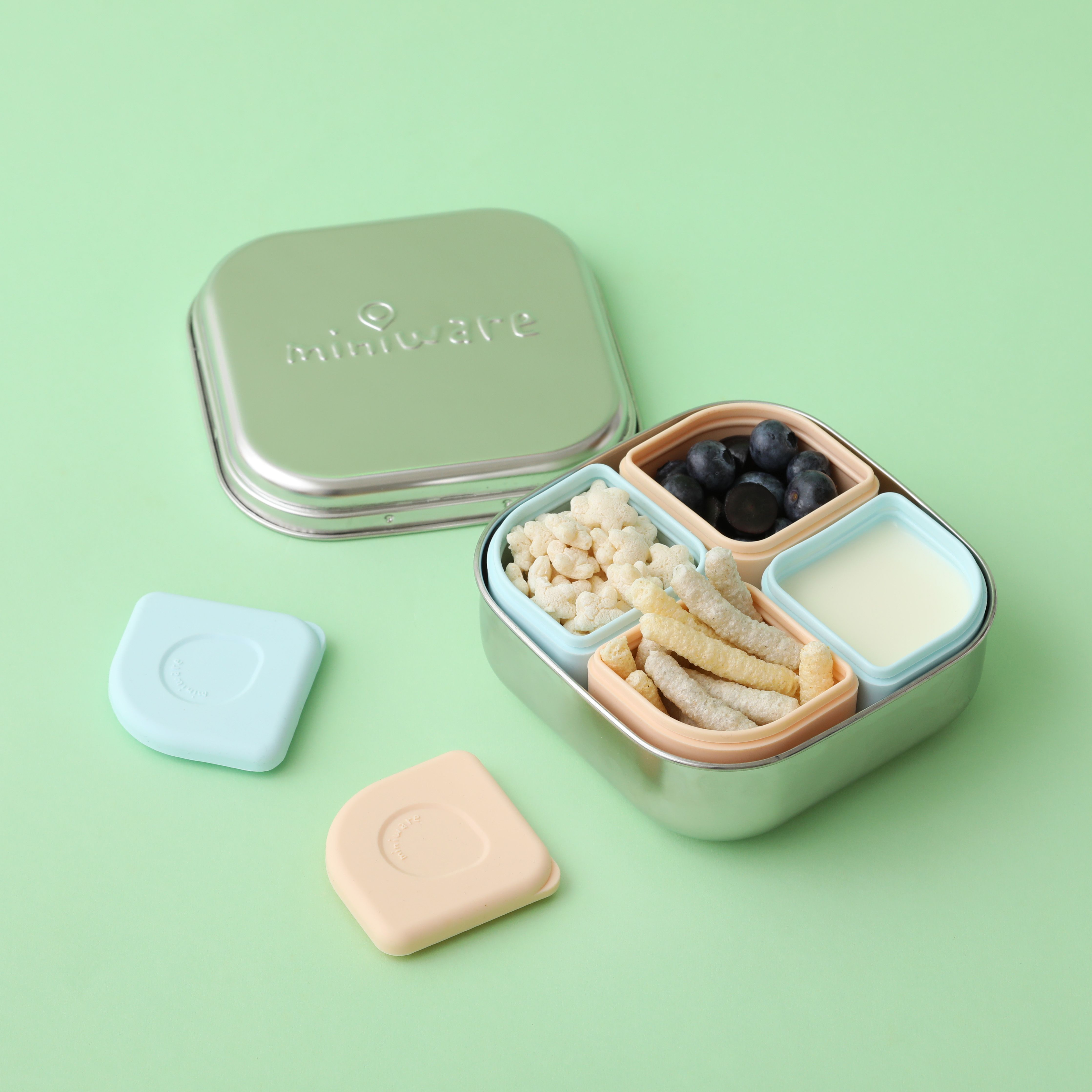 4Ｍ用到小學！美國 Miniware 多功能成長便當盒組