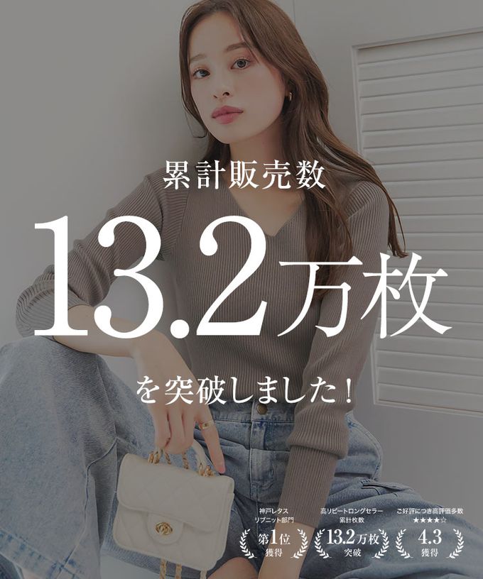 日本 Kobe Lettuce - [推薦]羅紋針織合身長袖上衣-(可選領)-奶油米