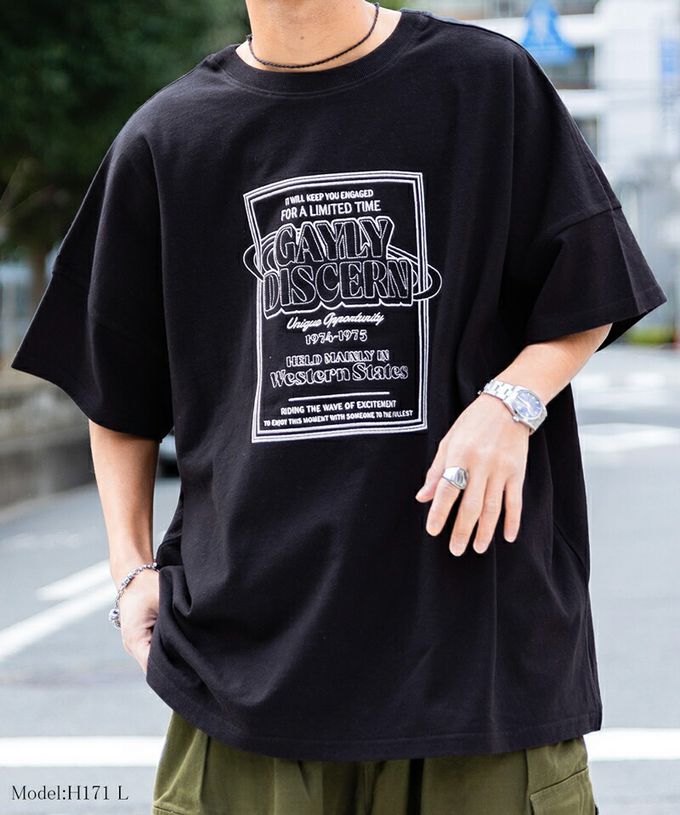 日本 Classical Elf - Java 混有機棉氣質刺繡印花短袖T恤-象牙杏