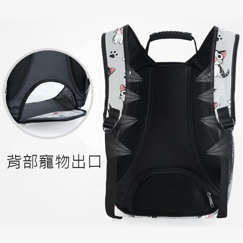 貓咪寵物外出後背包 太空艙寵物後背包 貓咪狗狗透明後背包 (WIN-2024)-粉色