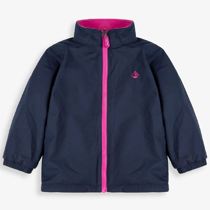 英國 JoJo Maman BeBe - 四合一多功能防水保暖連帽外套-花海