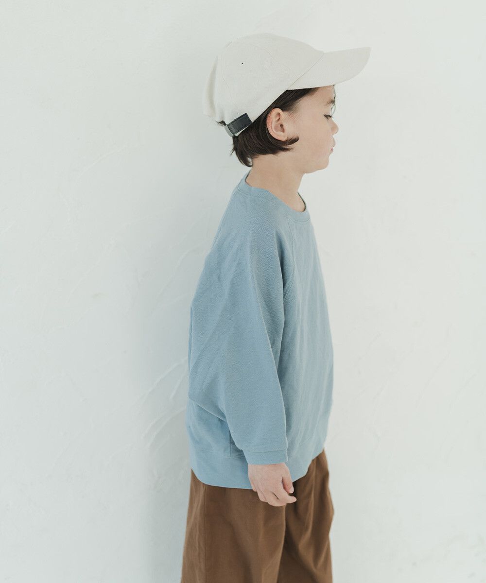 日本 riziere - 純棉Oversize風大學T-天空藍