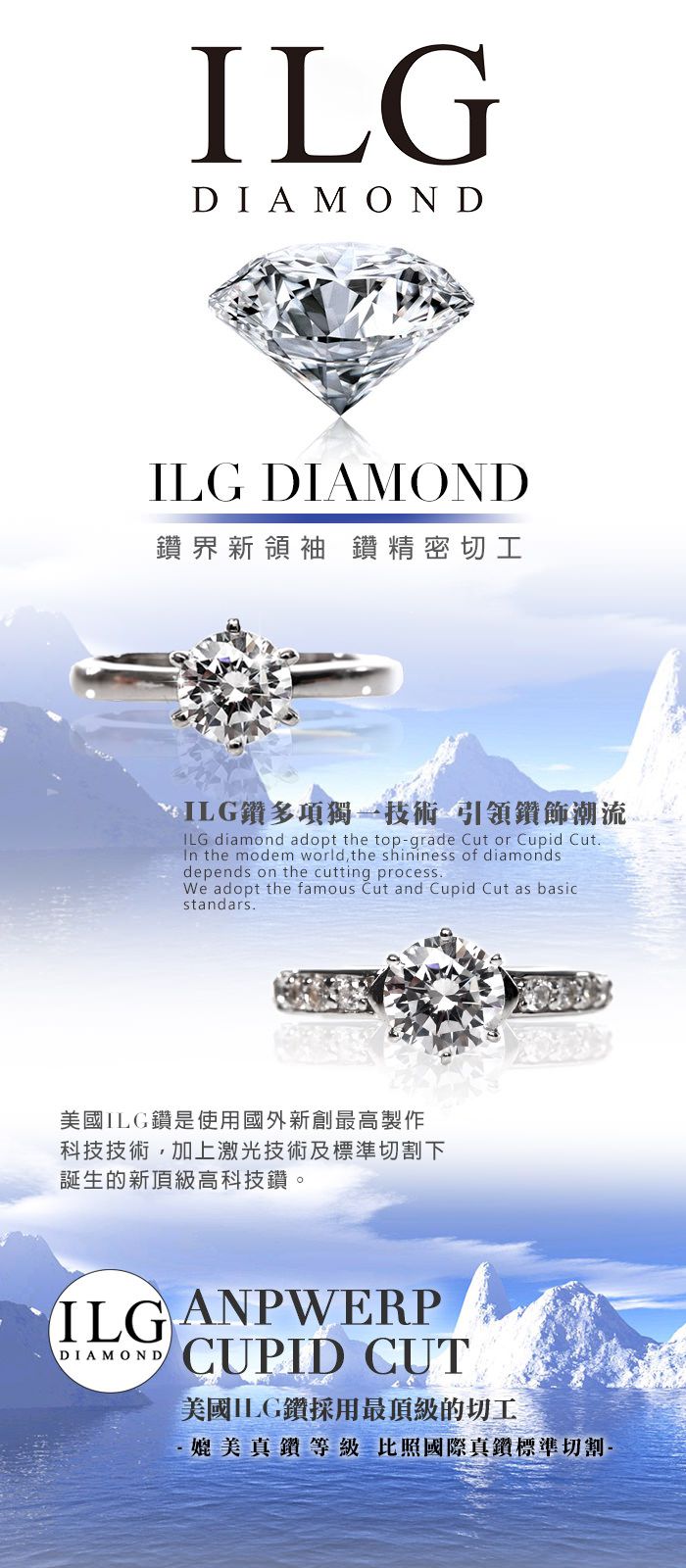 美國ILG鑽飾 - Star沙漠之星 0.75克拉項鍊- 頂級美國ILG Diamond，媲美真鑽亮度的鑽飾【NC128】-加贈高級珠寶級絨布盒1個-外國抗敏材質電鍍頂級白K金色 (鏈長16寸)
