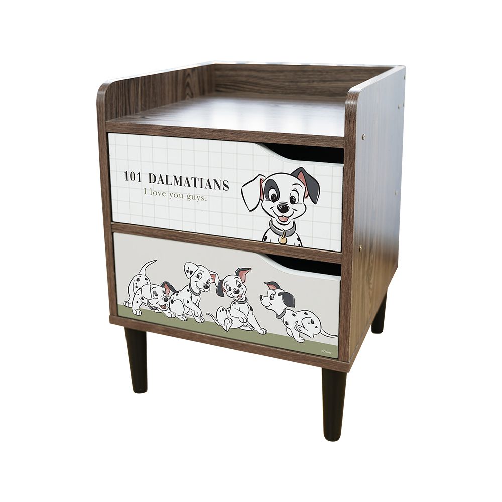 收納王妃 - 迪士尼 Disney 【101忠狗】 床邊櫃  收納櫃 雙層櫃   床頭櫃