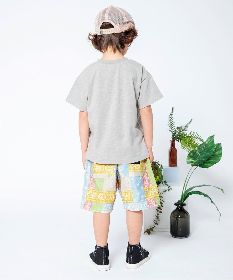 日本 BREEZE - 彩色標籤腰束口休閒短褲-軍綠