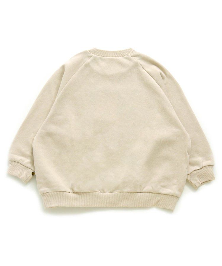 日本 BREEZE - 節慶滿點！裏毛長袖上衣-格紋-奶油米