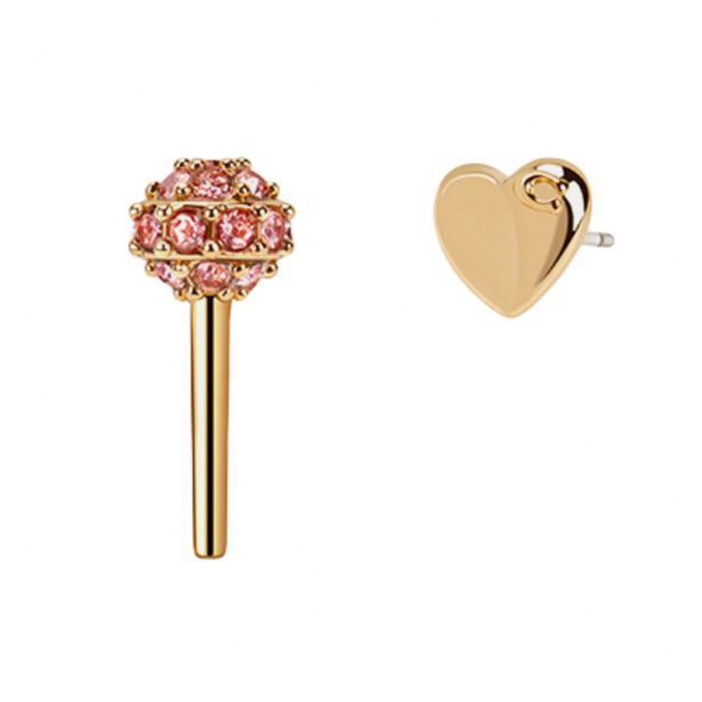 造型耳環組 (心型與棒棒糖)