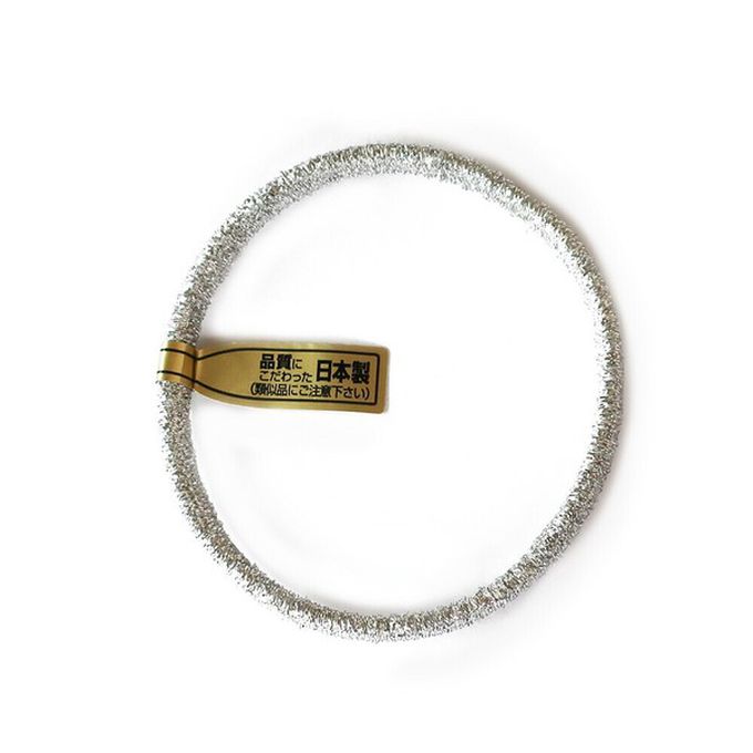 日本 Melody Accessory - 日本製 專利耐用閃亮金蔥髮圈(5入組)-金