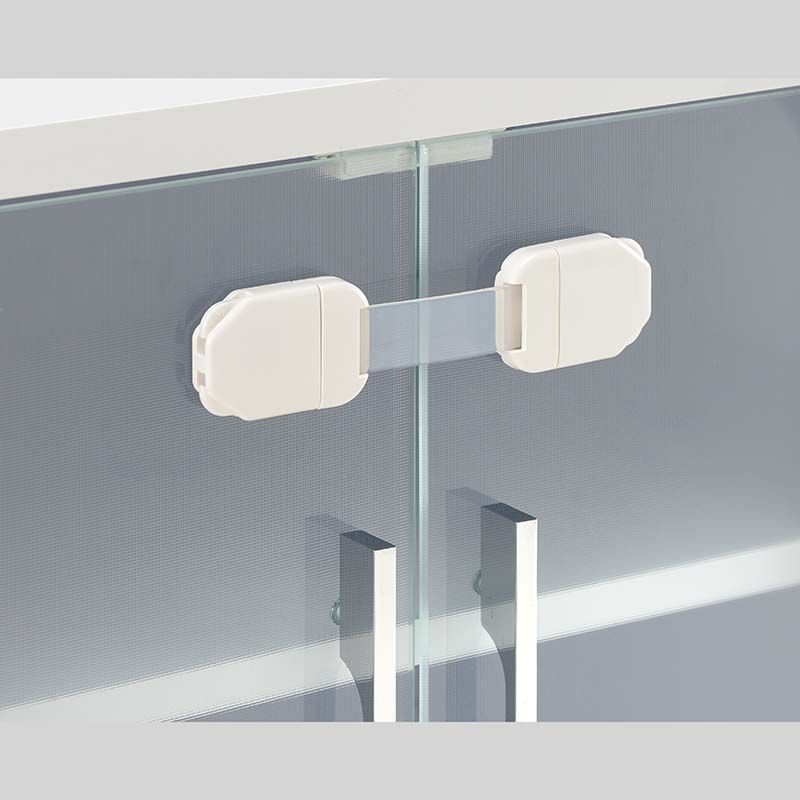 akachan honpo - 可拆式多用途安全防護鎖扣-Ｓ (本體:21.4×4×1.2cm、膠帶:10cm)