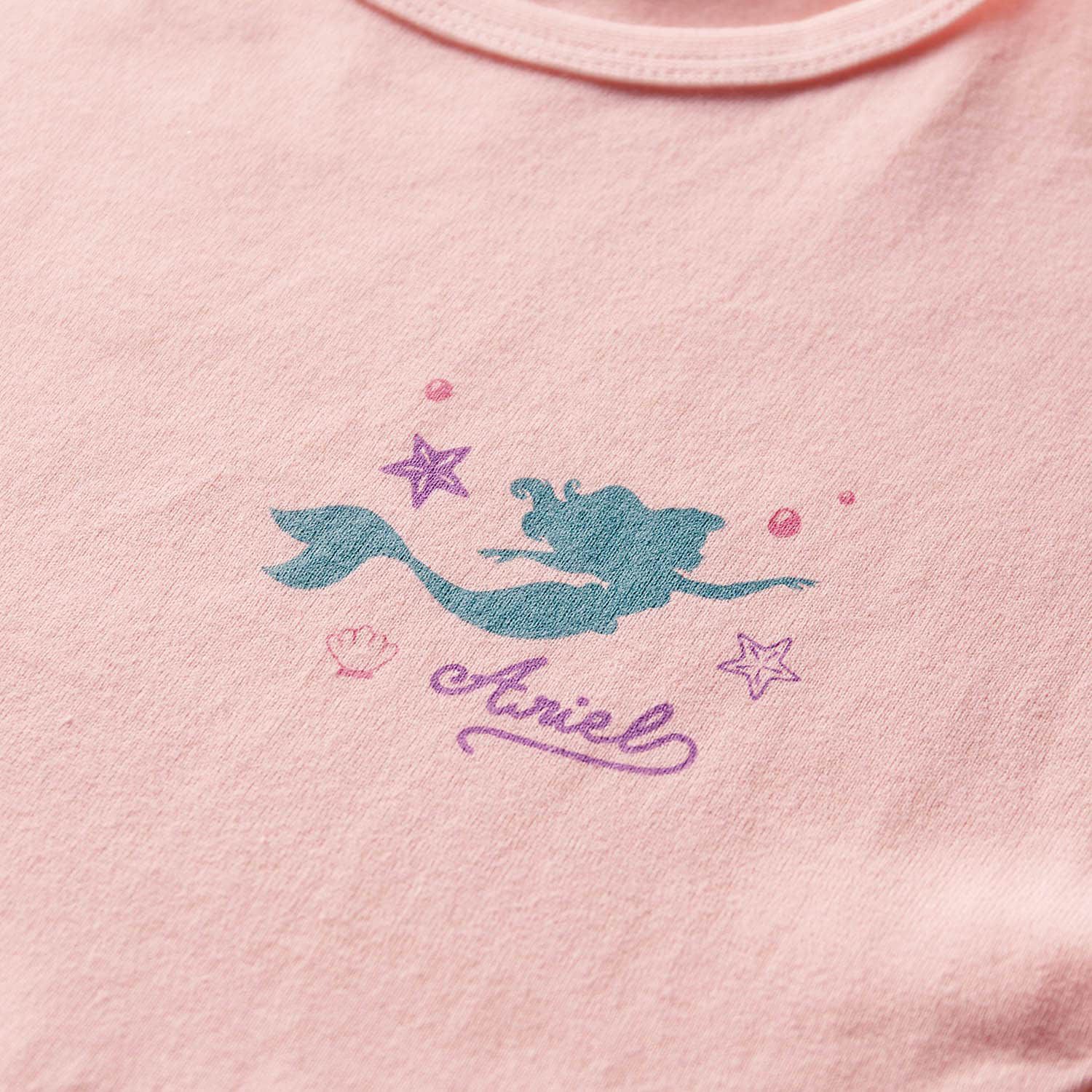 日本千趣會 - 迪士尼 傘狀印花短袖洋裝-冰雪奇緣-水藍