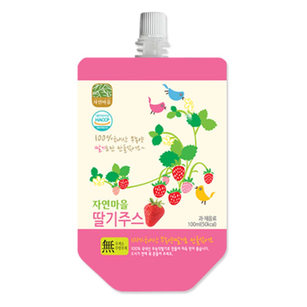 韓國自然村 - 果汁-草莓-100ml