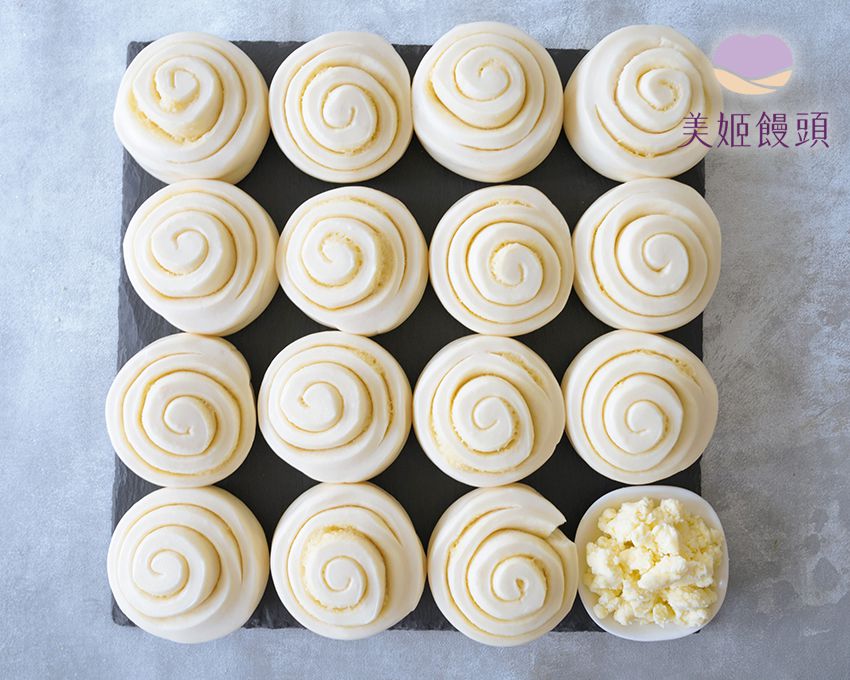 美姬饅頭 - 法式香草奶酥鮮乳饅頭捲-6入-50g/顆