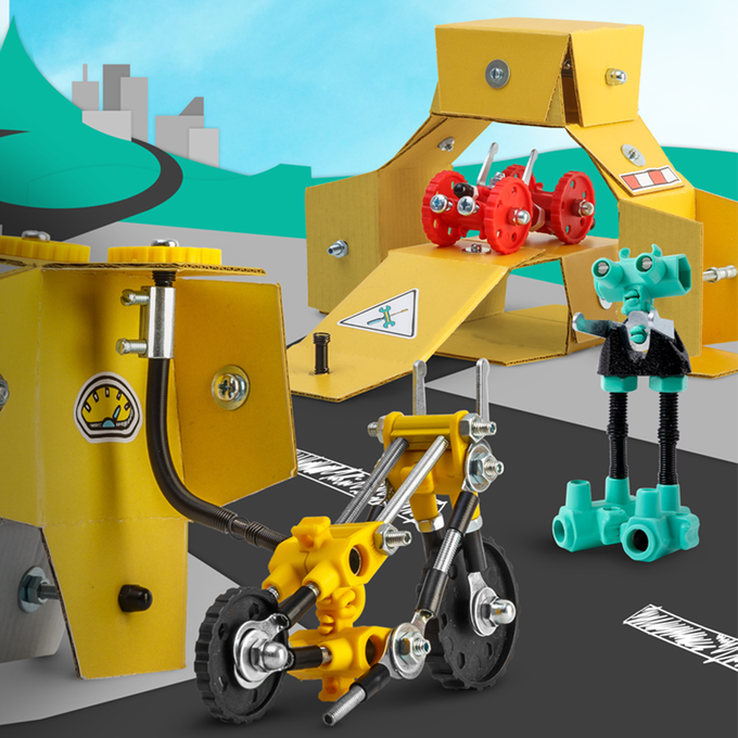 以色列 theOffBits - 機械積木-車庫遊戲盒