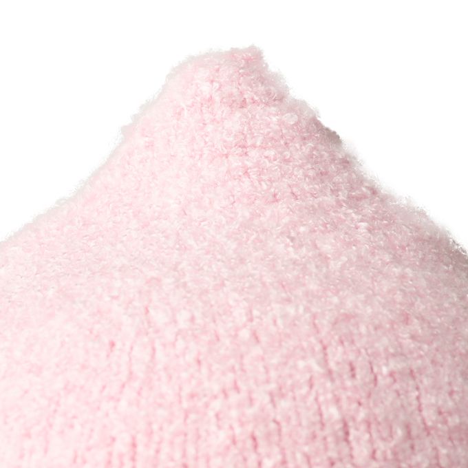 akachan honpo - 毛茸茸柔款針織帽-尖頭-粉紅色