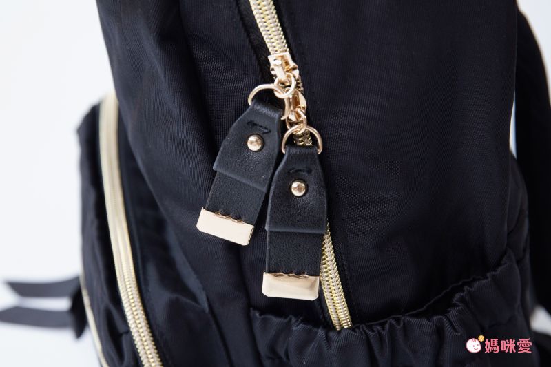 日本 Fuente - [超輕量] 簡約蝴蝶結機能收納後背包-迷霧藍 (26x41x14cm)