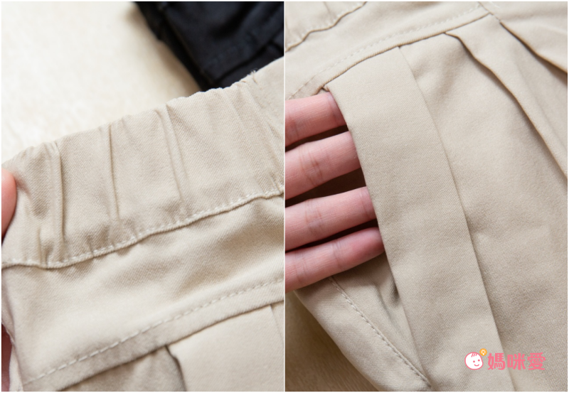 日本女裝代購 - 舒適修身彈性 打褶小尻美腿褲-咖啡