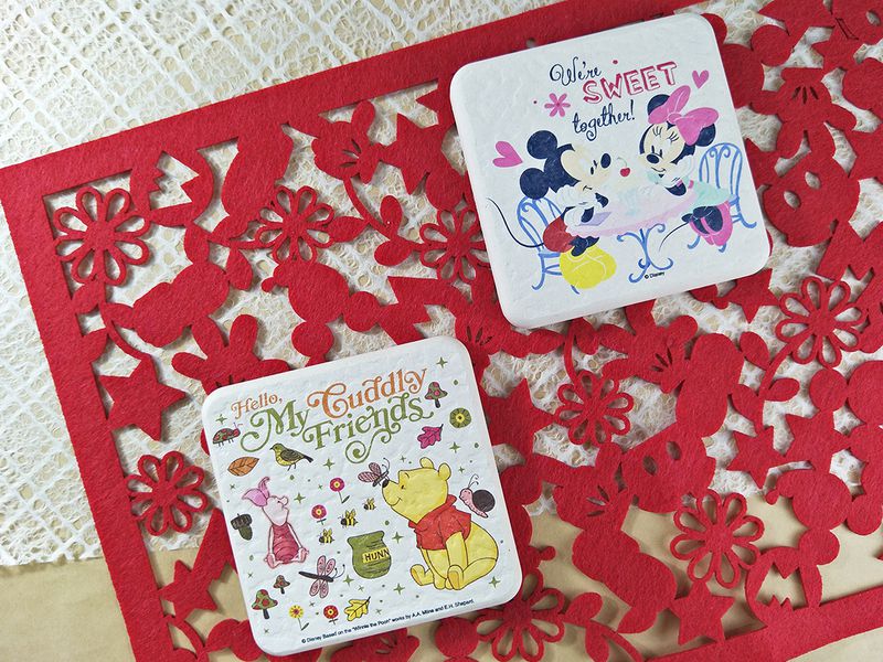 MBM - 迪士尼珪藻土多功能吸水方墊/紙鎮/杯墊-方-米妮 (10cmx10cmx12mm)