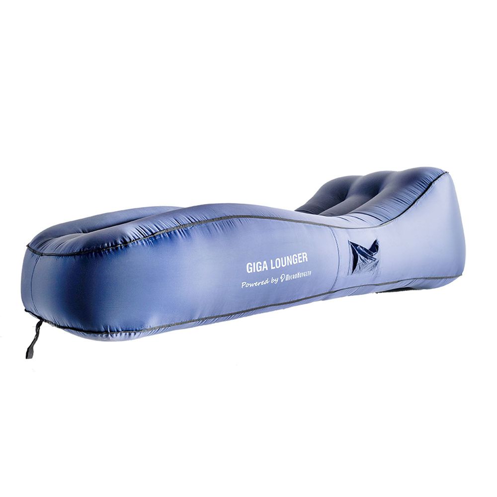GIGA Lounger - 自動充氣休閒氣墊床/戶外床-歐美版加長20cm/台灣獨家限定版-藍色-1100g