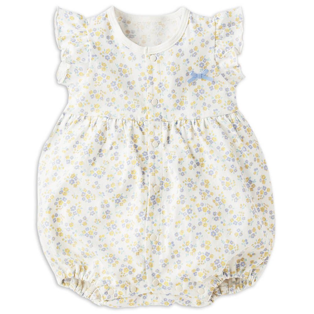 短袖兔裝-滿版印花-紫色