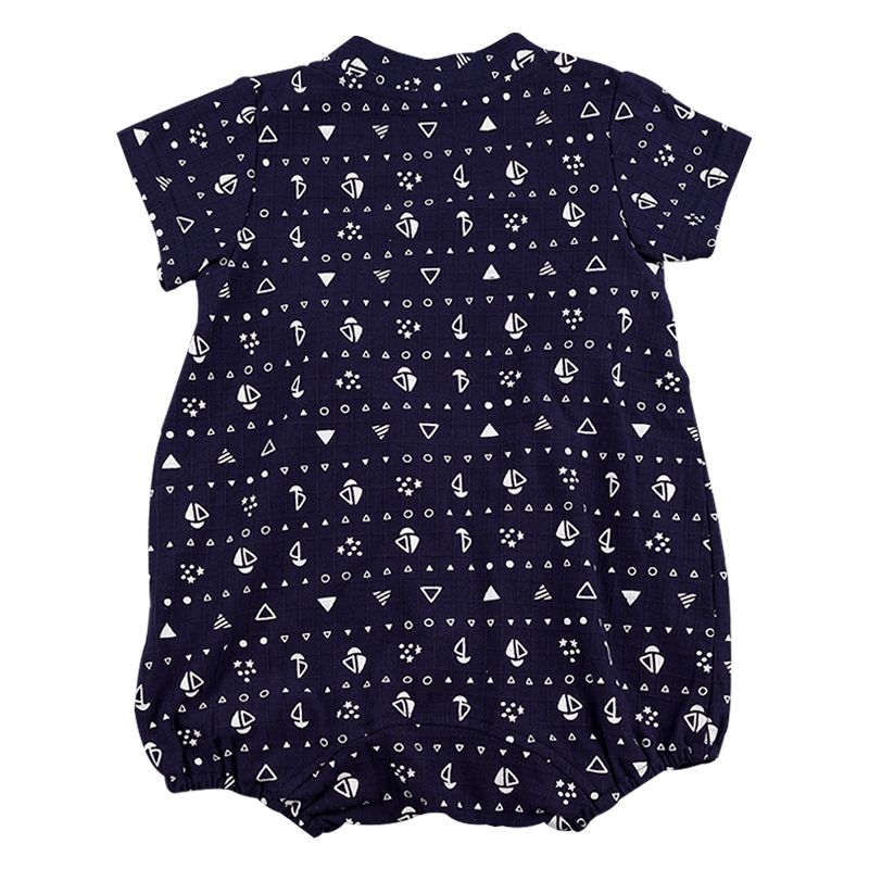 akachan honpo - 短袖涼爽兔裝-深藍色