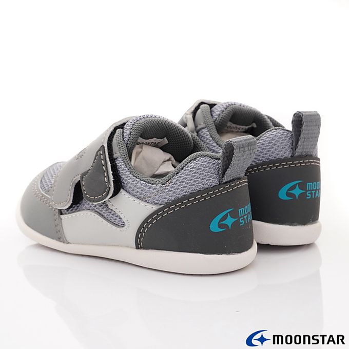 Moonstar日本月星 - 月星寶寶學步機能童鞋款-MSCNB3097灰(寶寶段)-機能運動鞋-灰