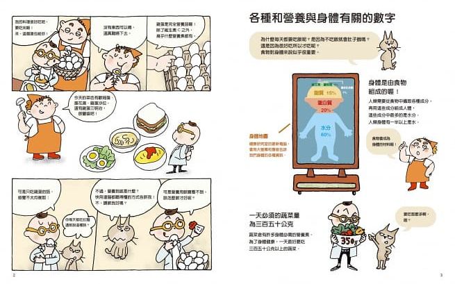 青林國際出版 - 漫畫健康研究室系列四書組(營養篇+睡眠篇+大便篇+細菌篇)