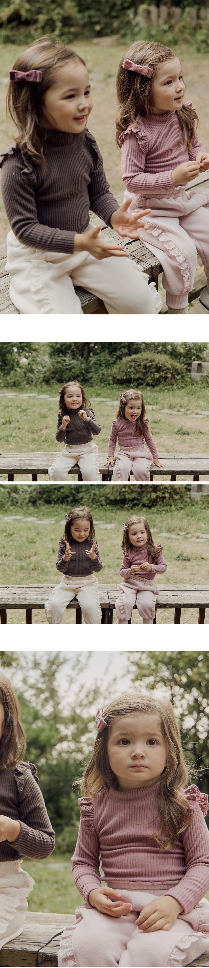 韓國 Puellaflo - 蕾絲布翅膀點綴彈性上衣-粉紫