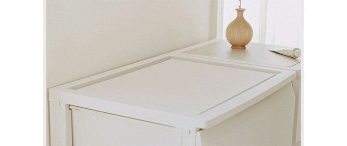 韓國ROOM&HOME - 韓國製34面寬四層抽屜收納櫃(木質天板)-DIY-象牙白