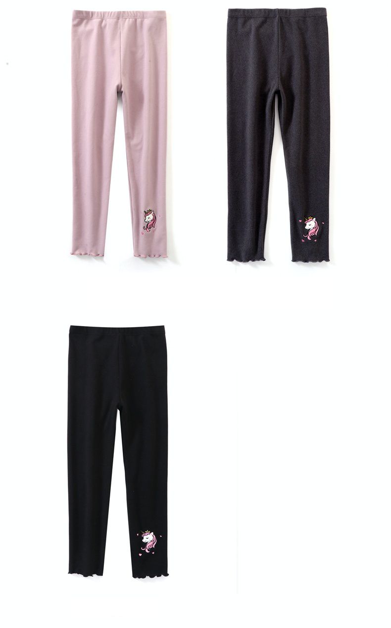 MAMDADKIDS - 磨毛保暖內搭褲-蝴蝶結-紫色