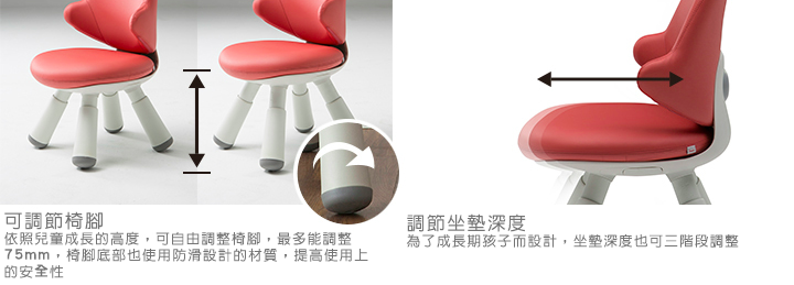 iloom怡倫家居 - Wing Kids 成長學童椅(全皮革)/成長椅-靜謐藍