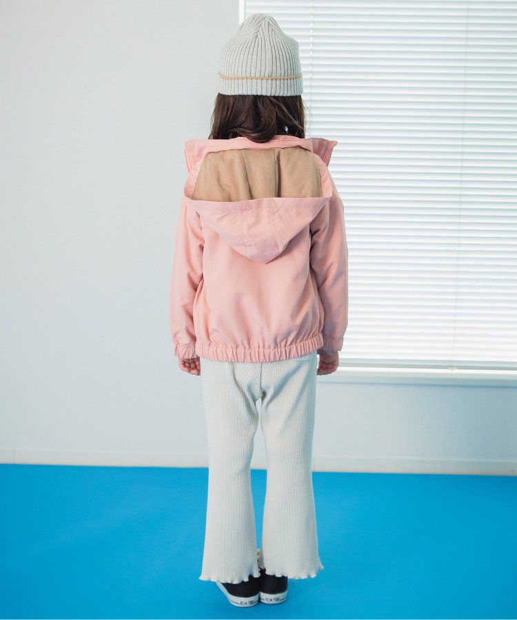 日本 BREEZE - 羅紋木耳時髦開叉長褲-象牙白