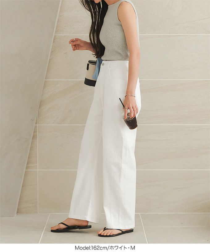 日本 Kobe Lettuce - 接觸冷感 時尚曲線錐型牛仔褲-(可選長度)-深藍