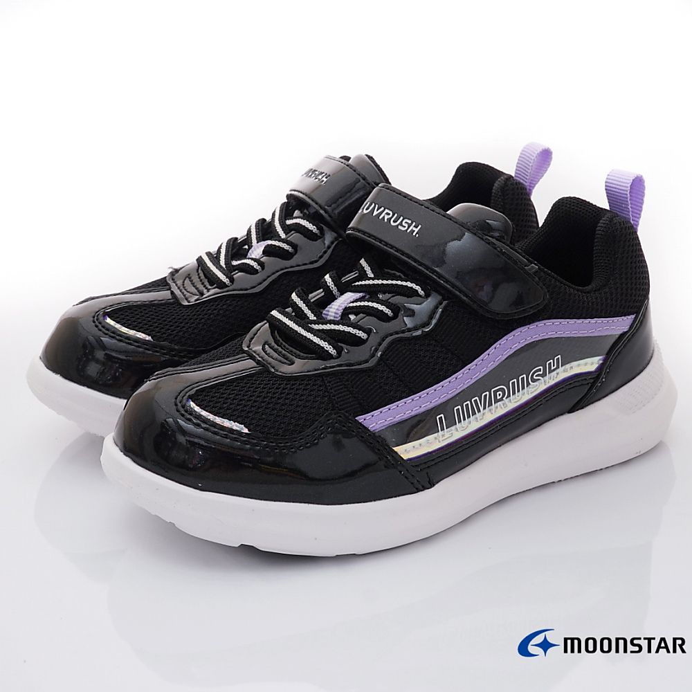 Moonstar日本月星 - 月星機能防水運動鞋(中大童段)-運動鞋-黑